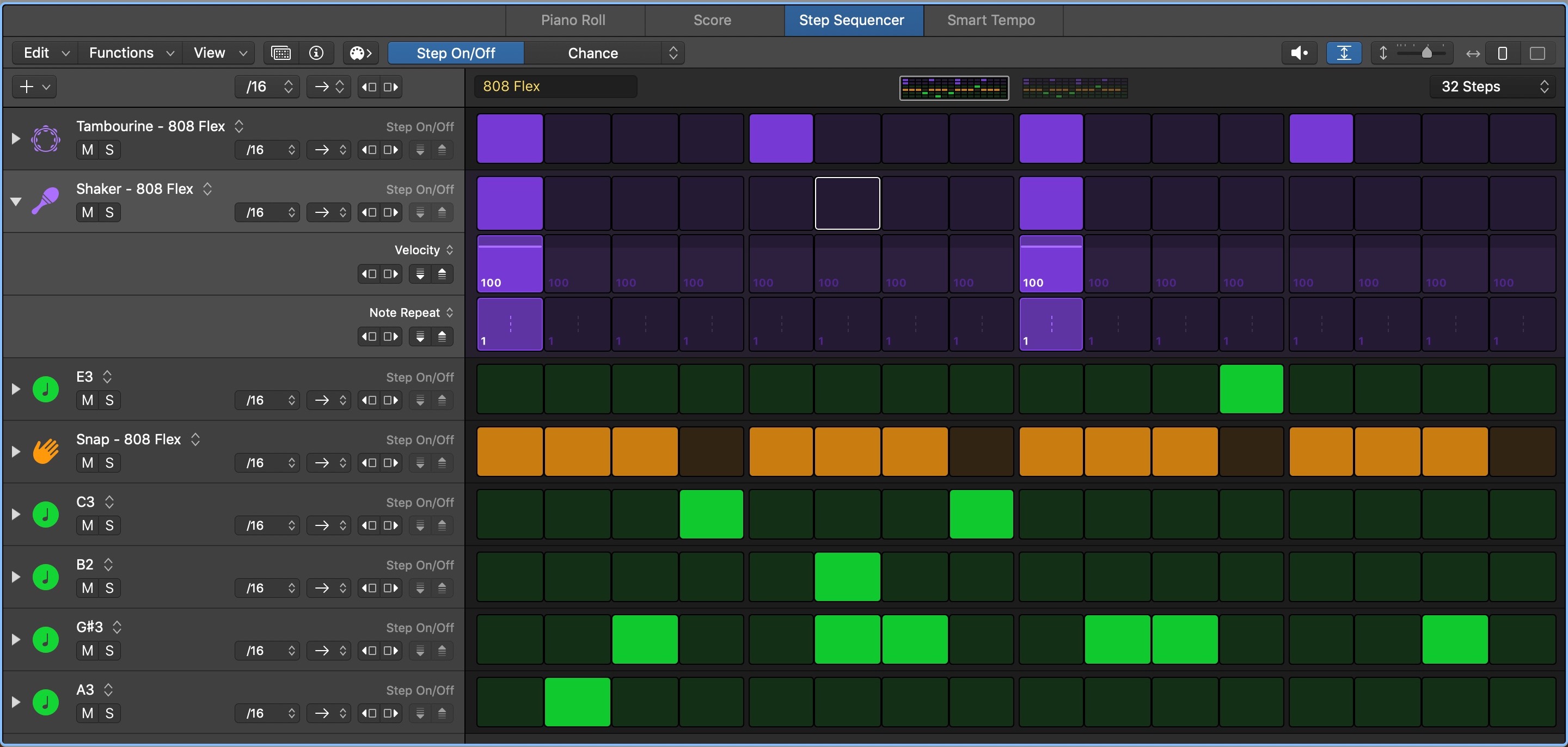 Logic pro shop drum sequencer