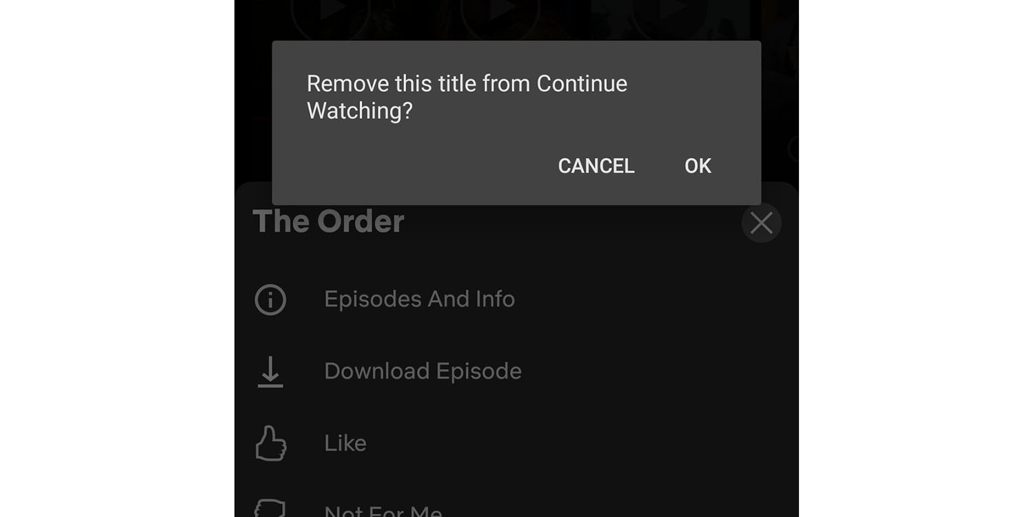 delete continue watching on netflix on smart tv