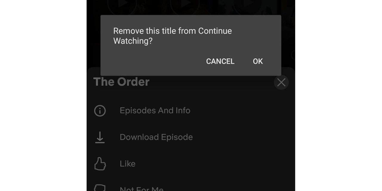 Netflix Continue watching