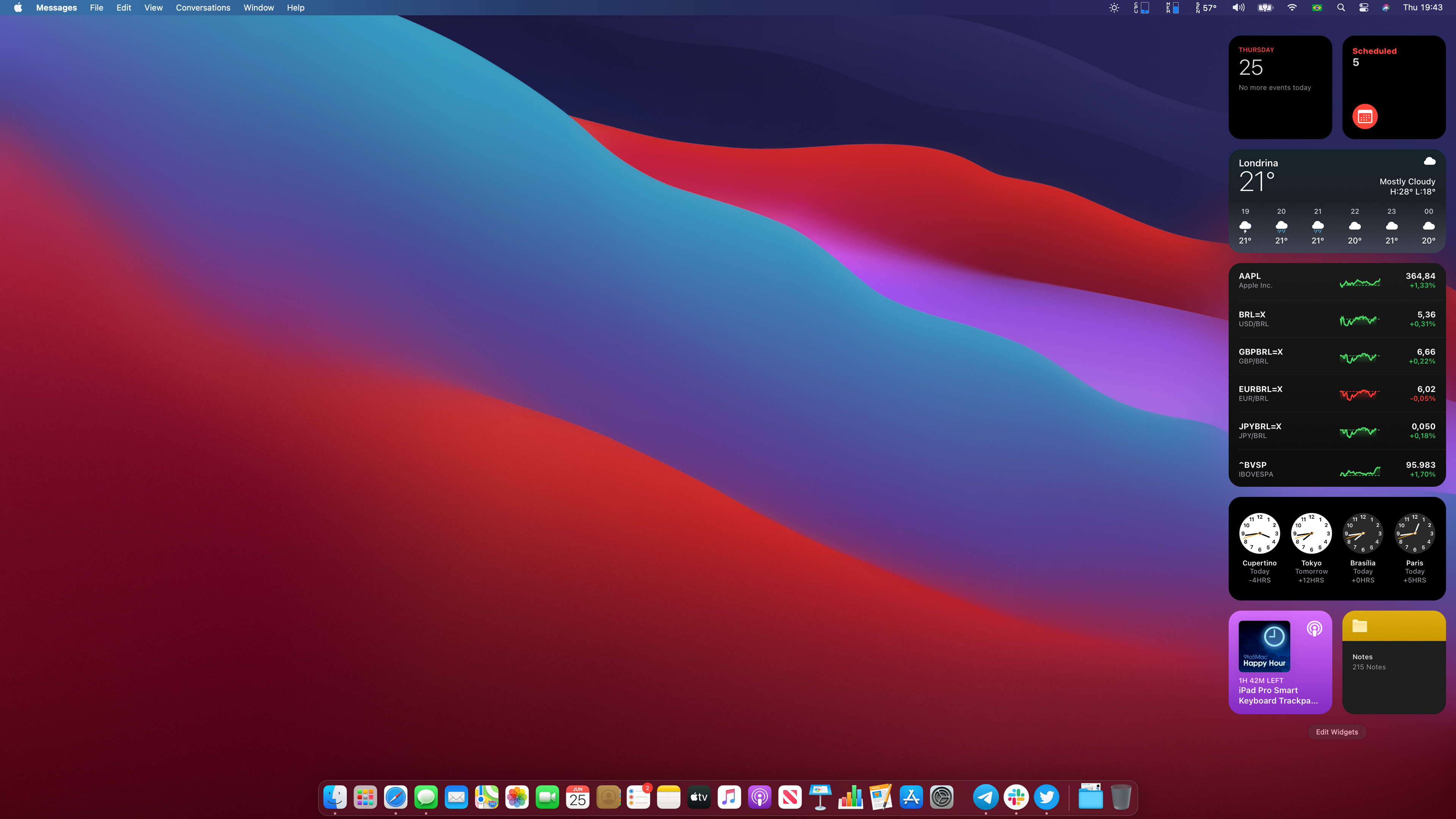 mac desktop widget