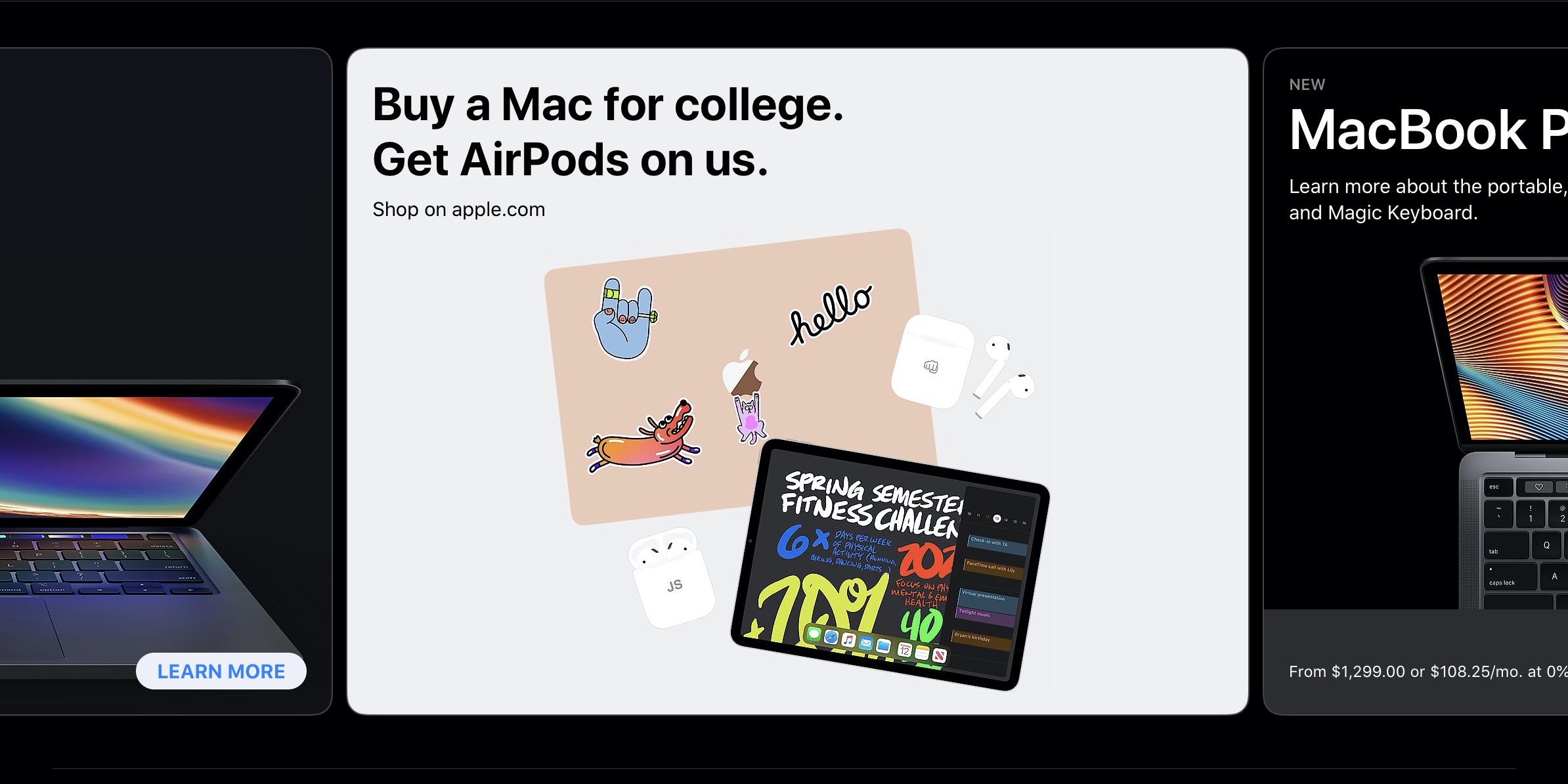 apple student macbook and beats