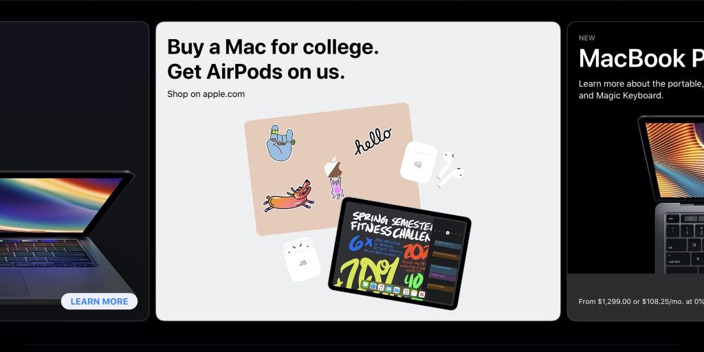 Buy a Mac for school, get free AirPods for dancing, jamming, chatting,  learningwhatever you use them for! Offer good now - Sept. 27, 2021.  Exclusions, By University of Minnesota Crookston Bookstore
