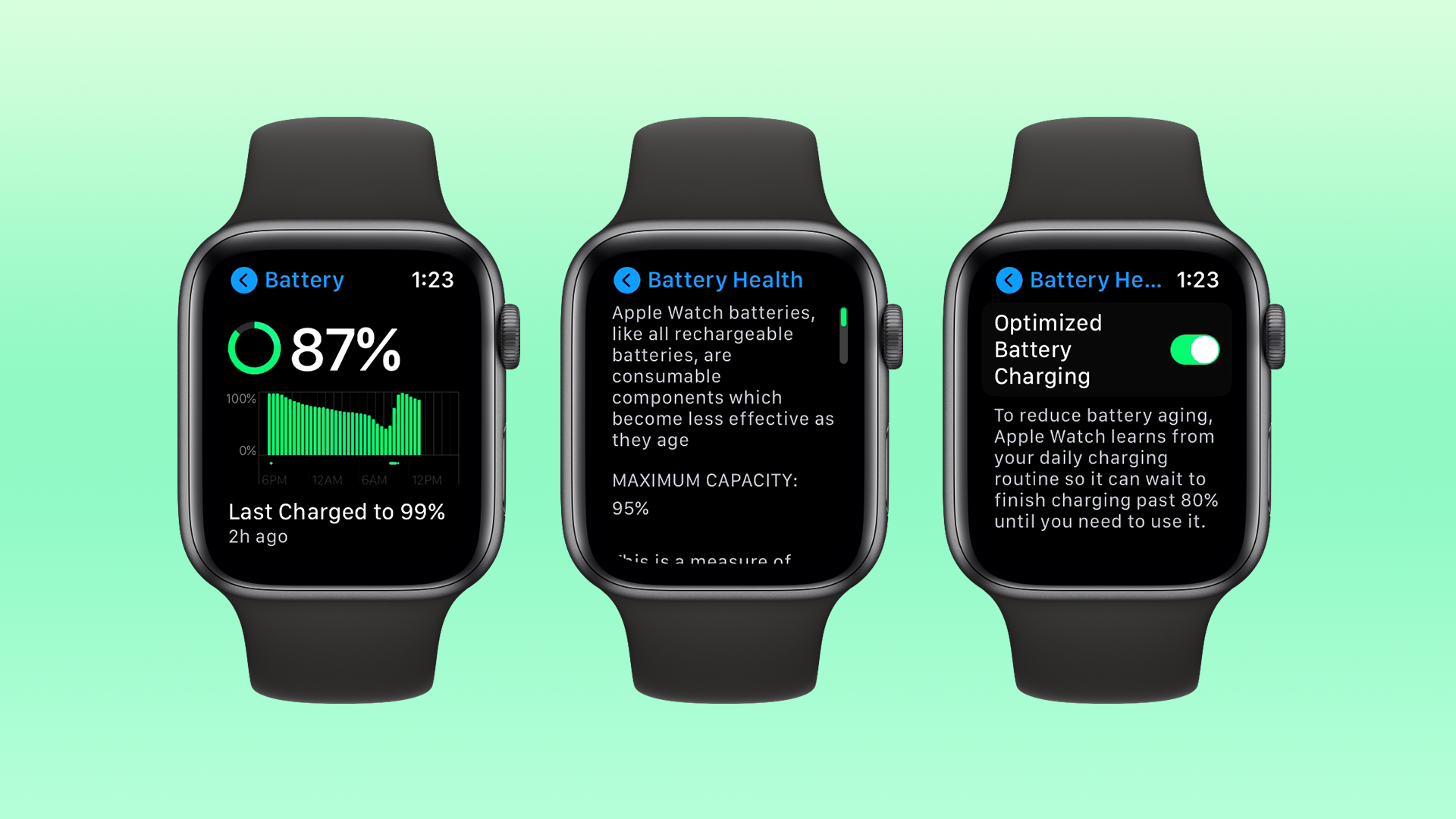 check apple watch battery usage