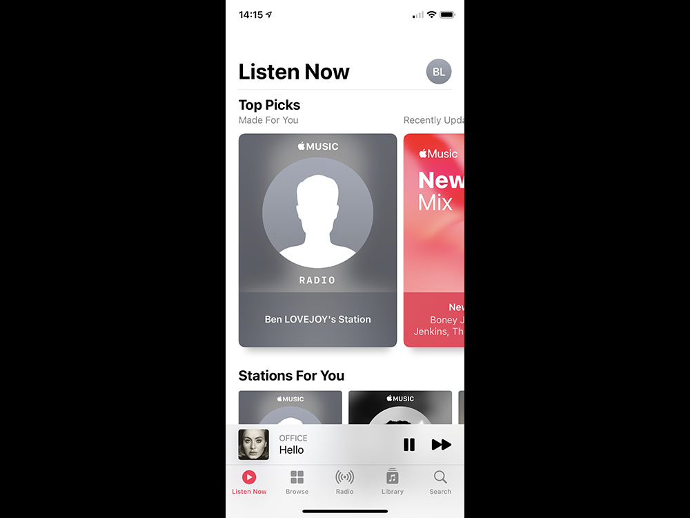 First impressions of iOS 14 – Music app