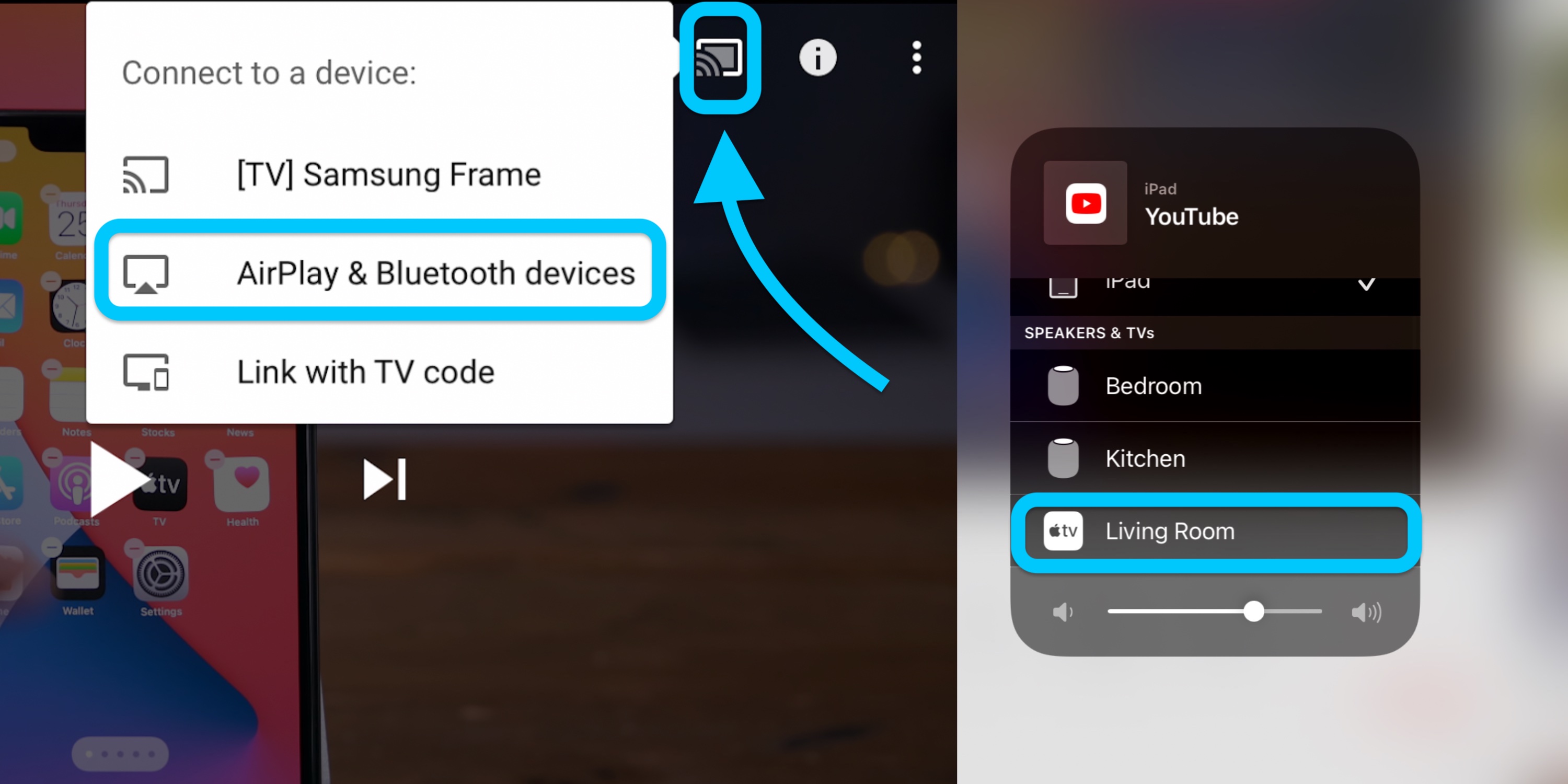 how to airplay from mac to phone