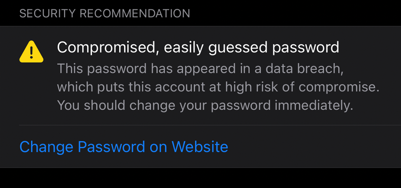 safari notification password data leak