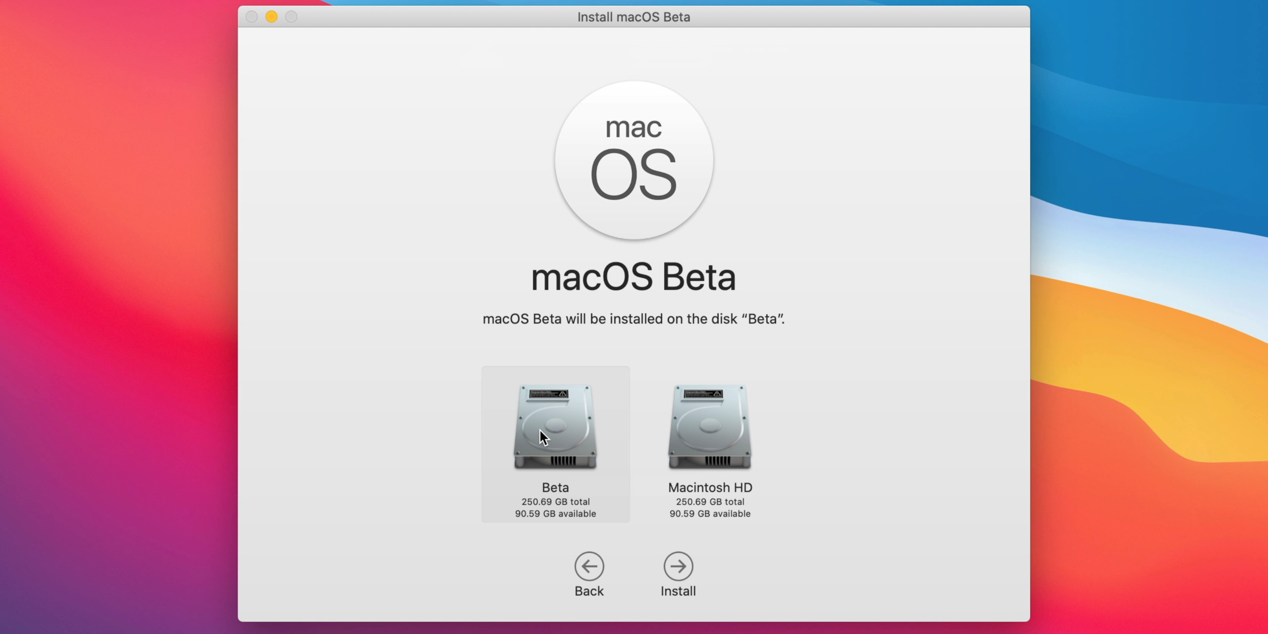 partitioning mac for install mac os