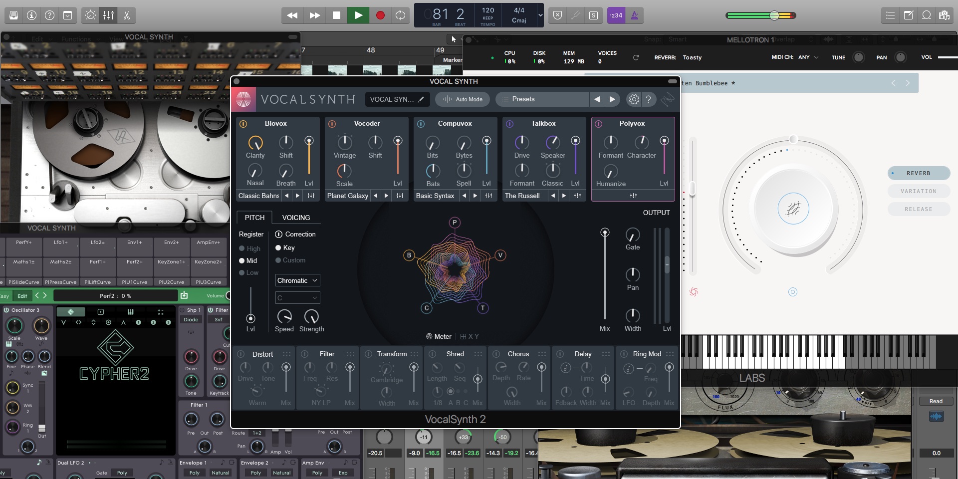 use izotope vocalsynth 2 in logic