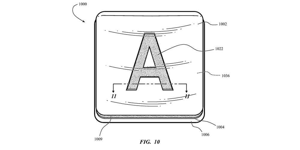 photo of Apple patent describes transparent glass keycaps for greater keyboard durability image