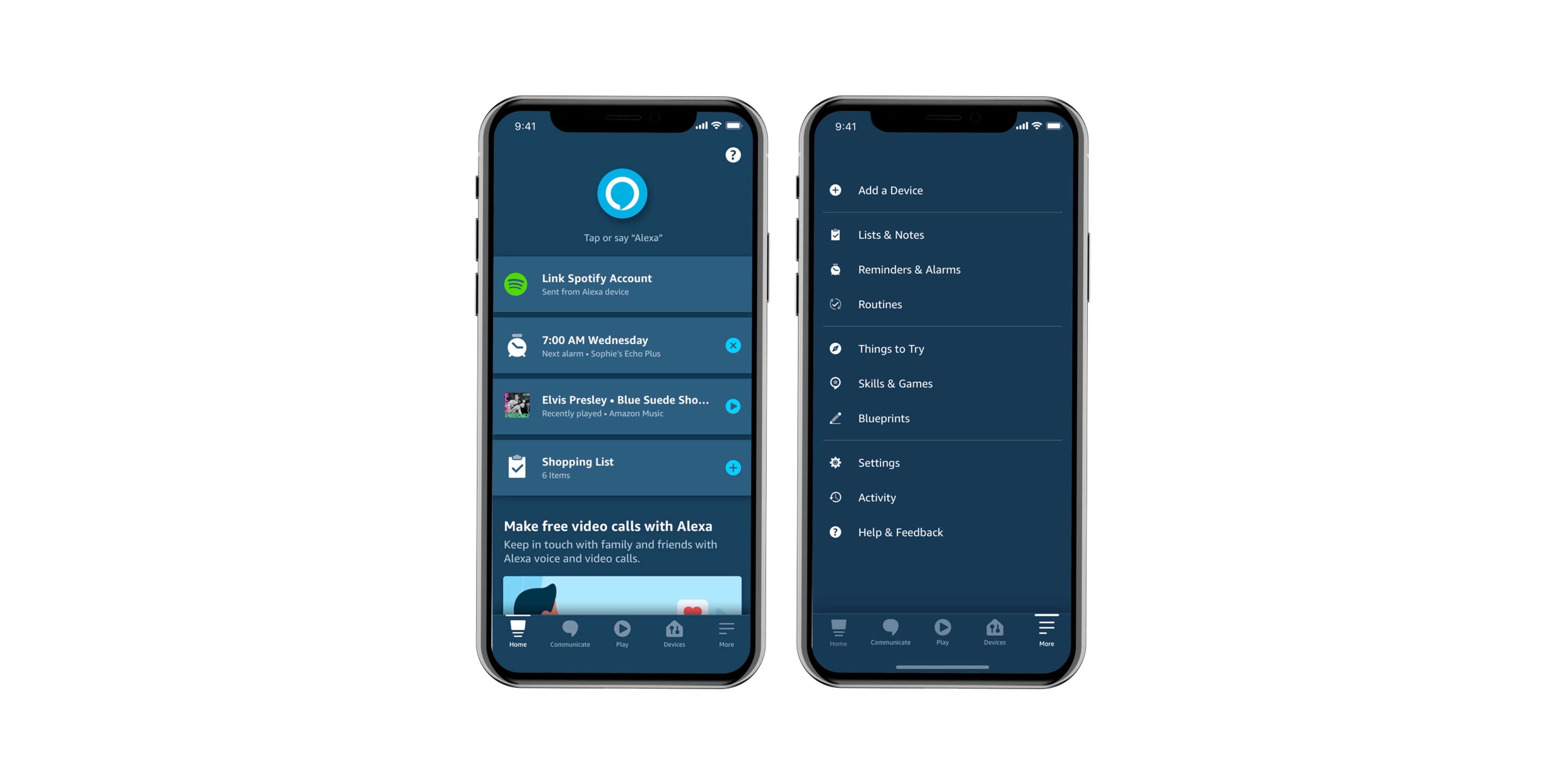 Updates Alexa App For iOS To Support Light/Dark Mode Switching,  Dynamic Type Features