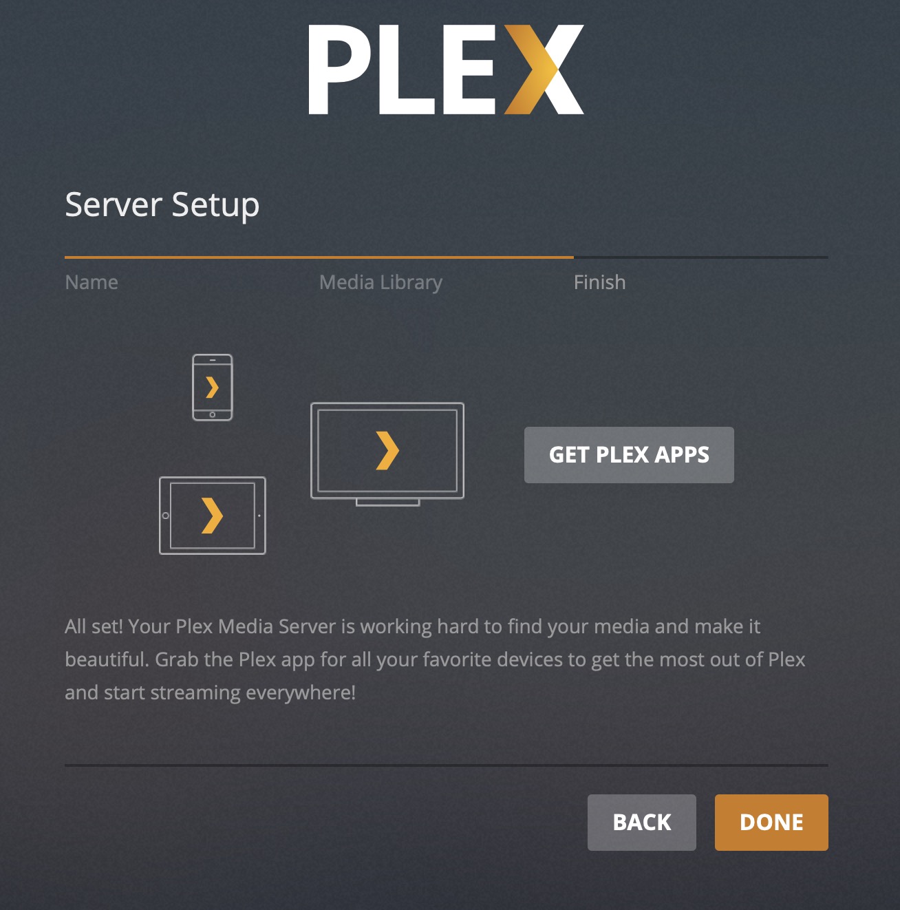 synology plex server