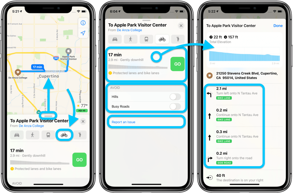 How to use Apple Maps cycling directions in iOS 14 - Telecoms News