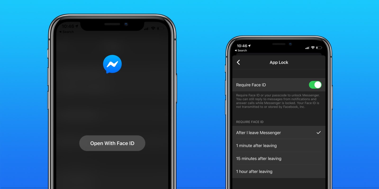 How To Use Face Id With Facebook Messenger 9to5mac