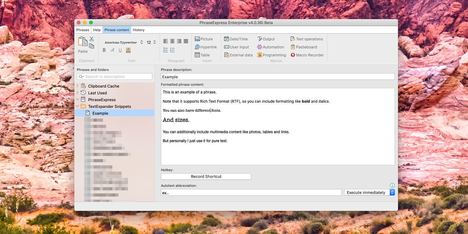 phrase express for mac review