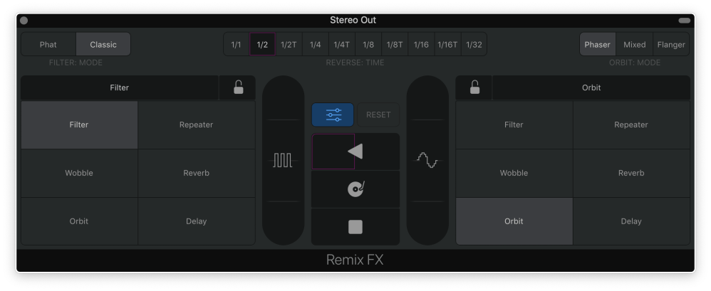 Remix FX Settings