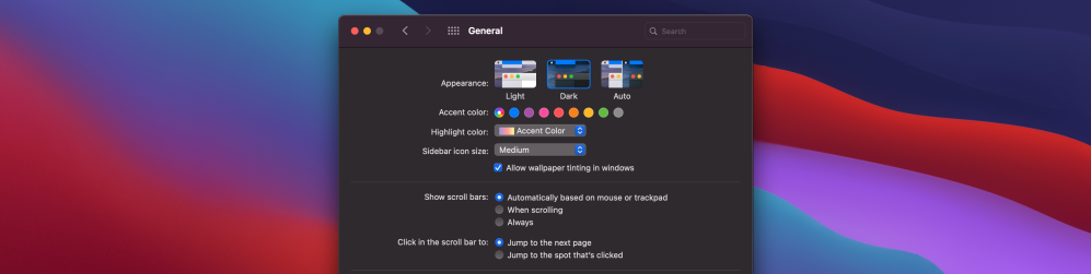 macOS 11 Big Sur adds new option to disable Desktop Tinting to make