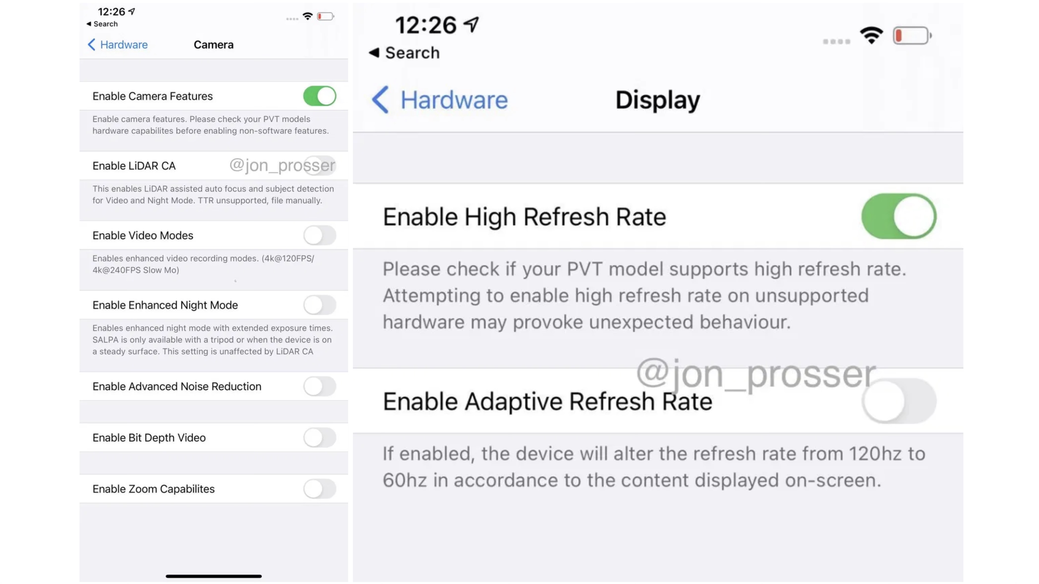Rumors: Images claim to show iPhone 12 Pro Max camera features, 120hz display settings, notch size thumbnail