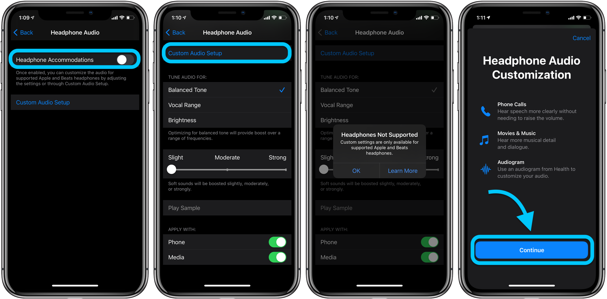 How to customize iPhone headphone audio in iOS 14 walkthrough 2