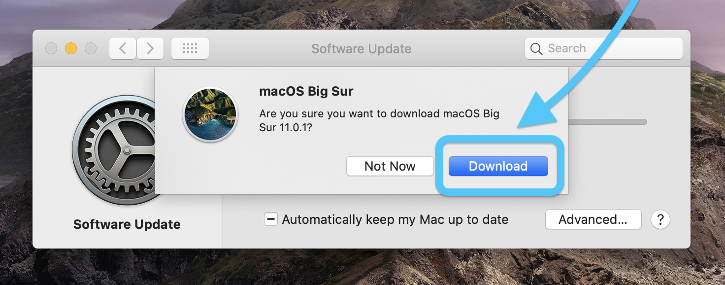 installing mac big sur