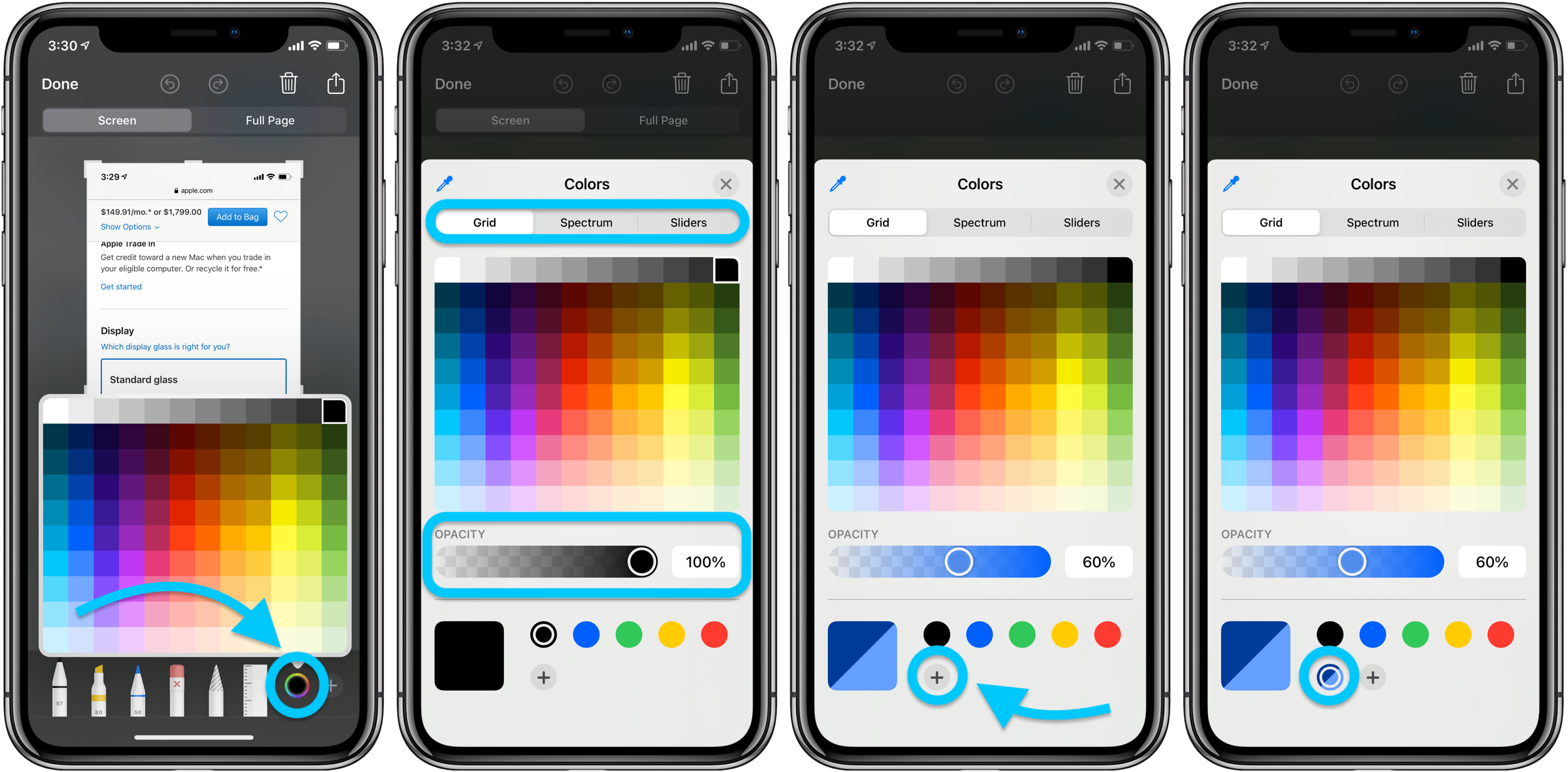 Как использовать новые инструменты цвета разметки для iPhone iPad iOS 14, пошаговое руководство 2