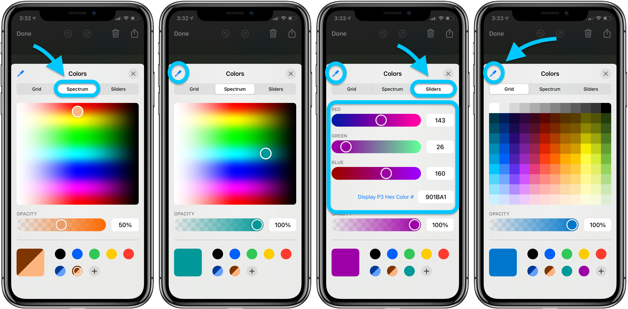 Как поменять цвет объекта на фото на айфоне