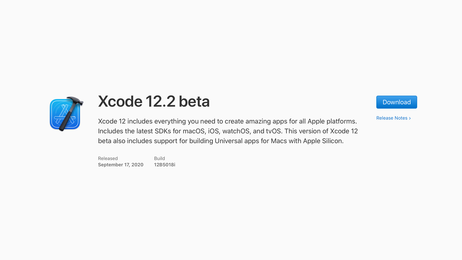 xcode 12.5 beta 3