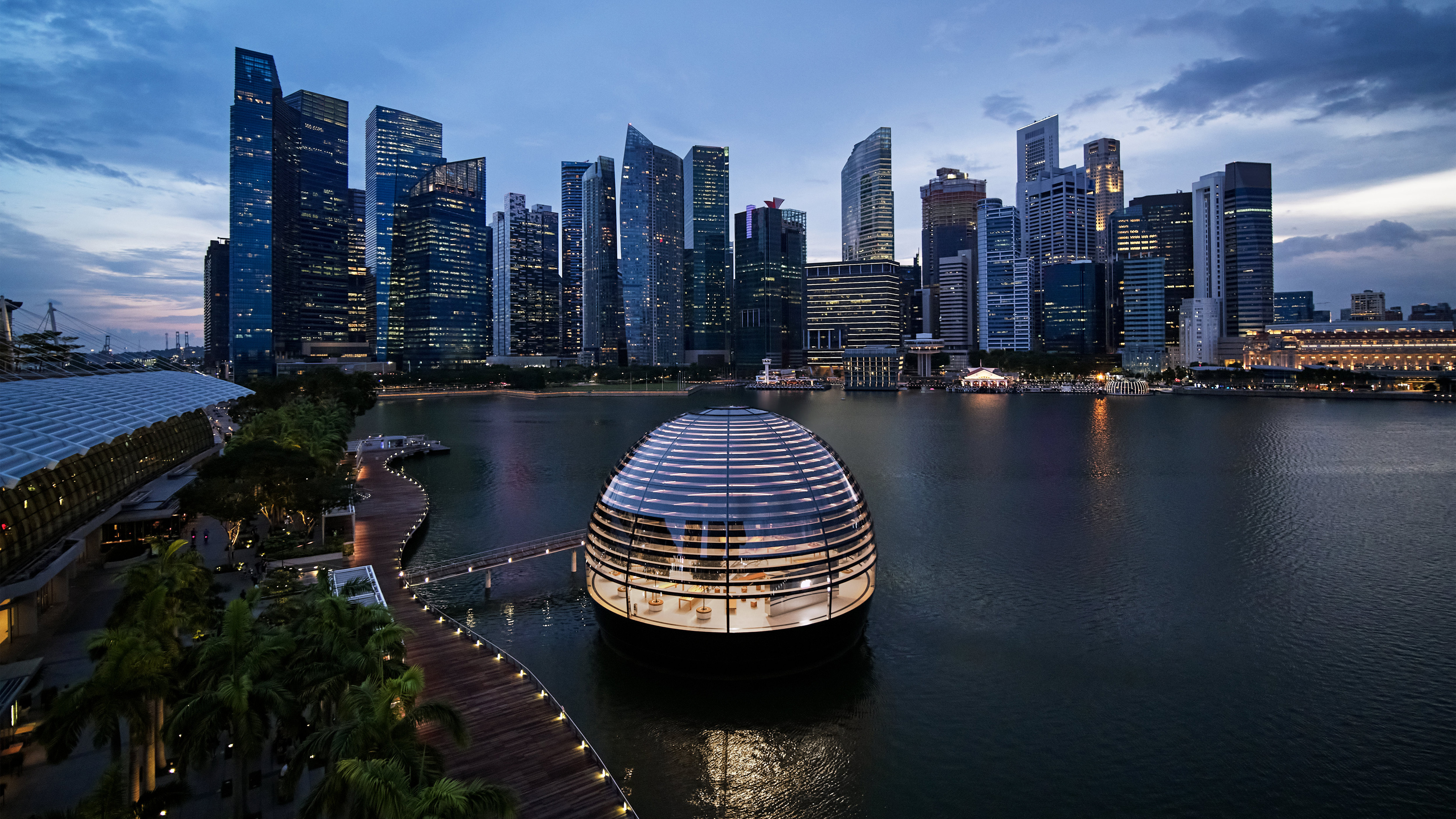  iOSMac Apple Marina Bay Sands ilumina Singapur  