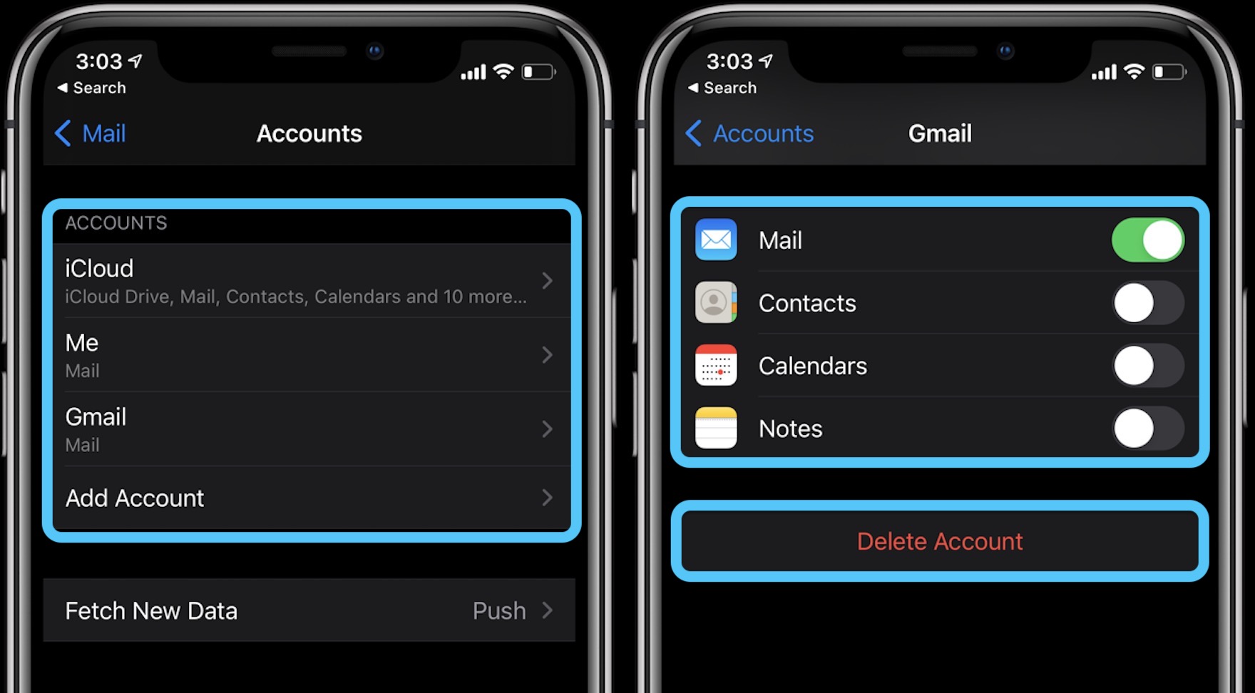 How to sync gmail contacts to iphone