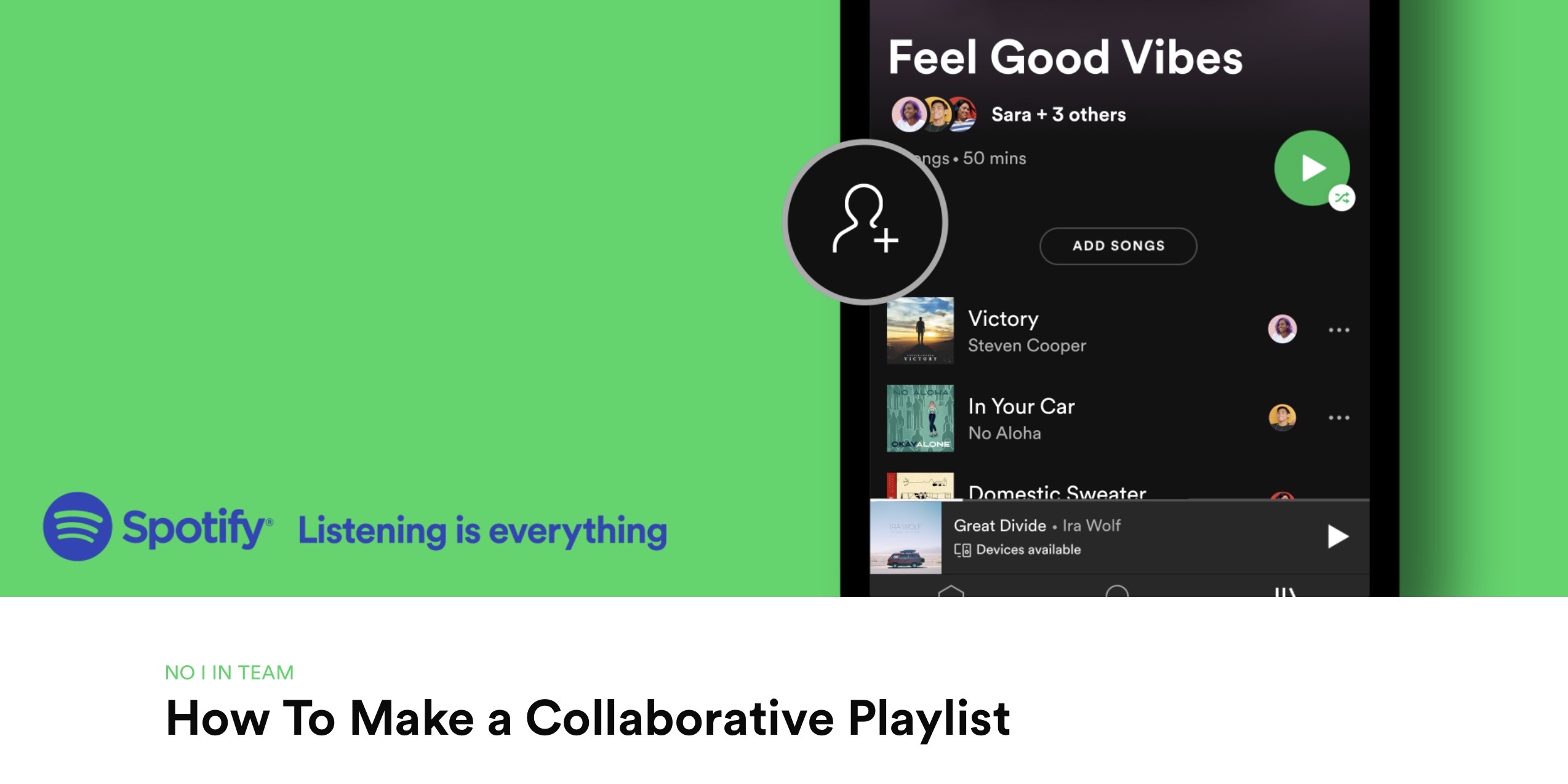 Collaborate on playlists