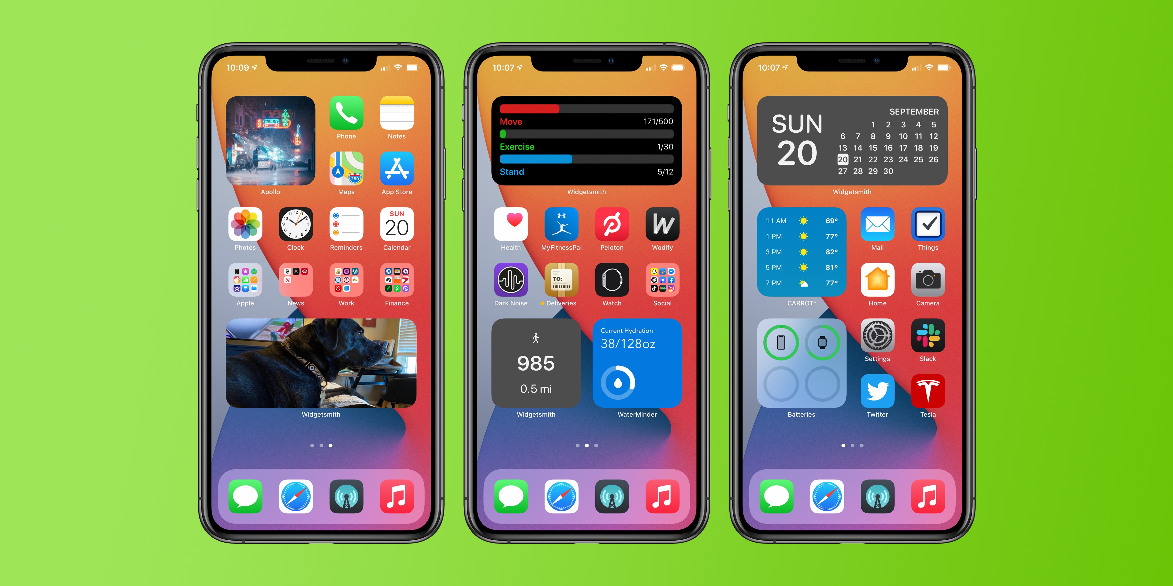 aesthetic home screens with widgets