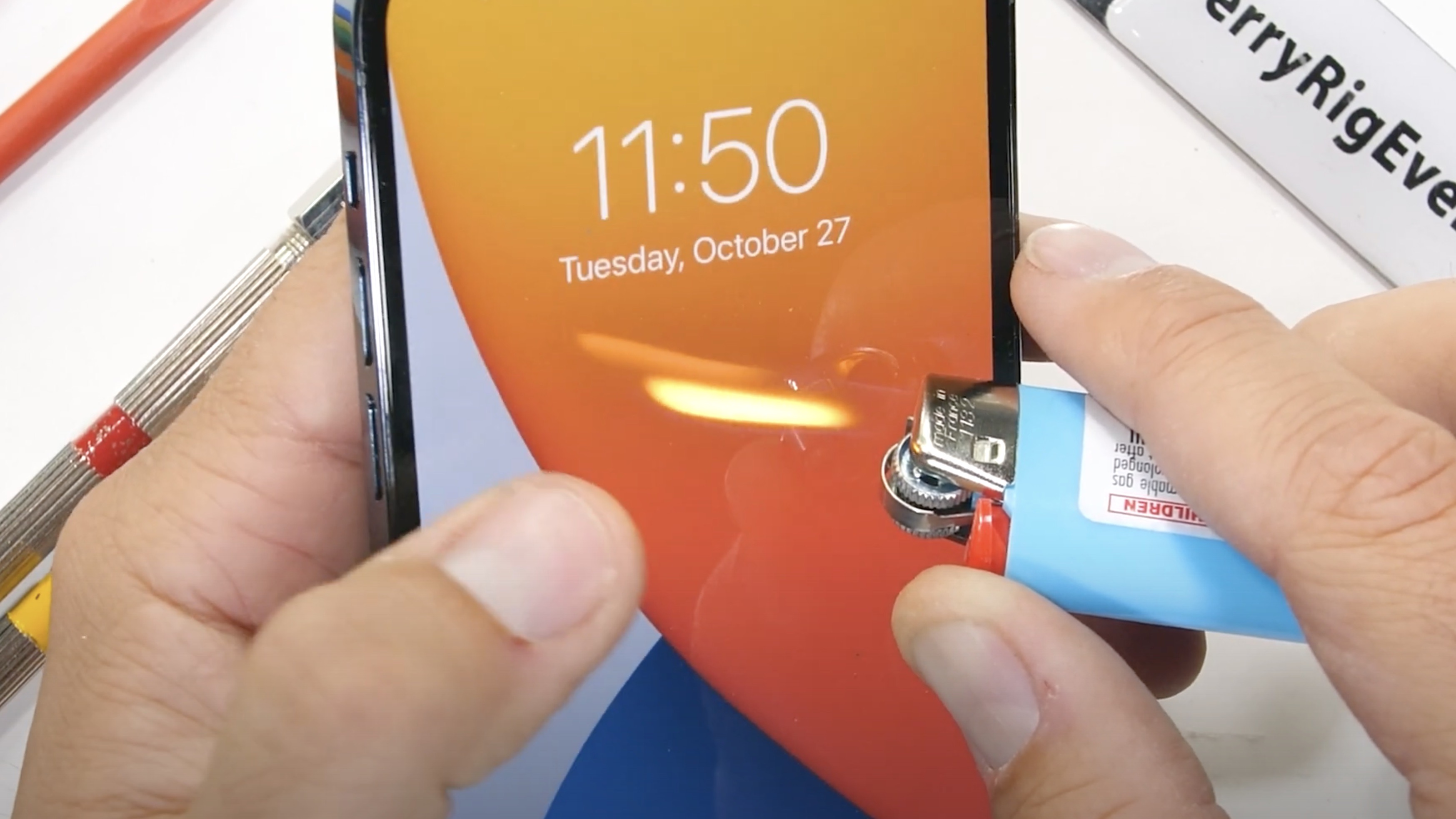 photo of Video: New durability test puts iPhone 12 Pro through scratch, bend, and fire tests image