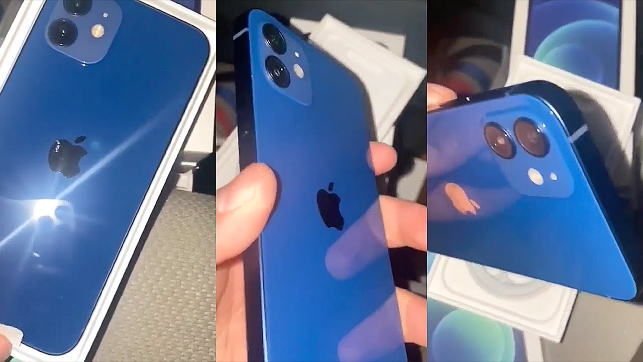 Обои для iphone 12 blue