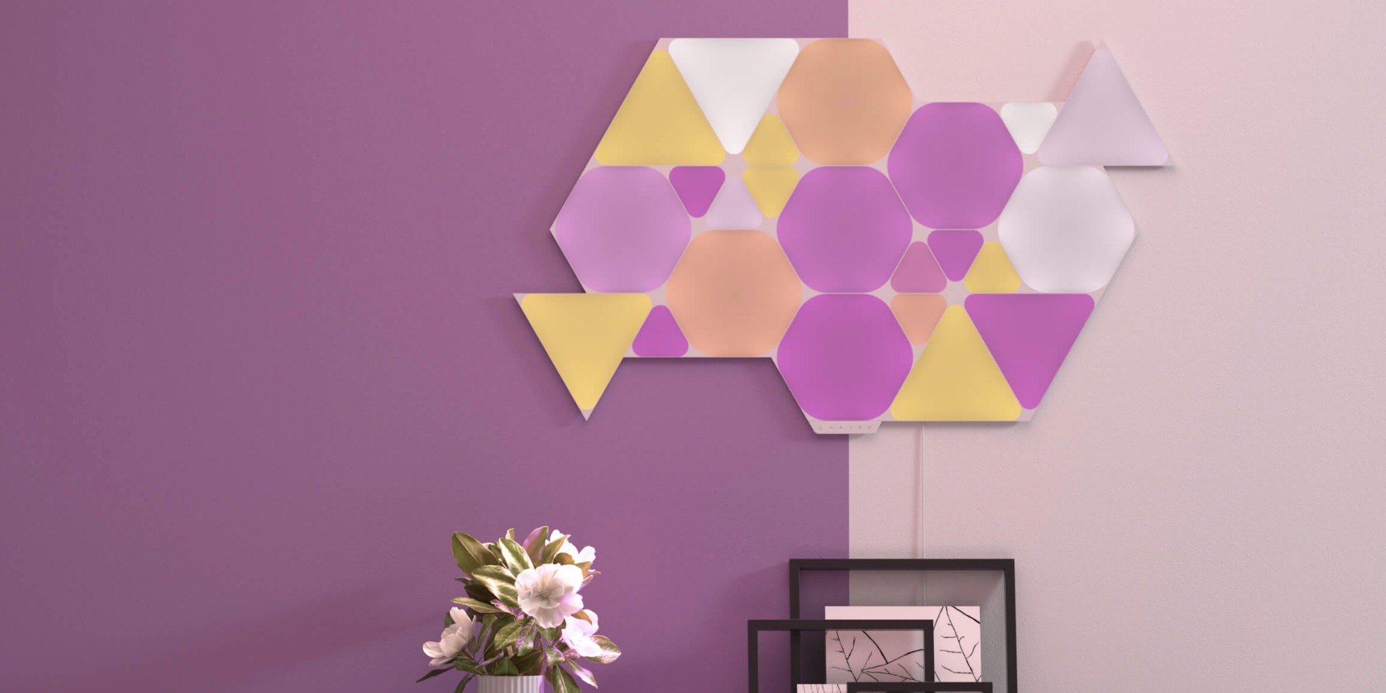 nanoleaf hexagon and triangle