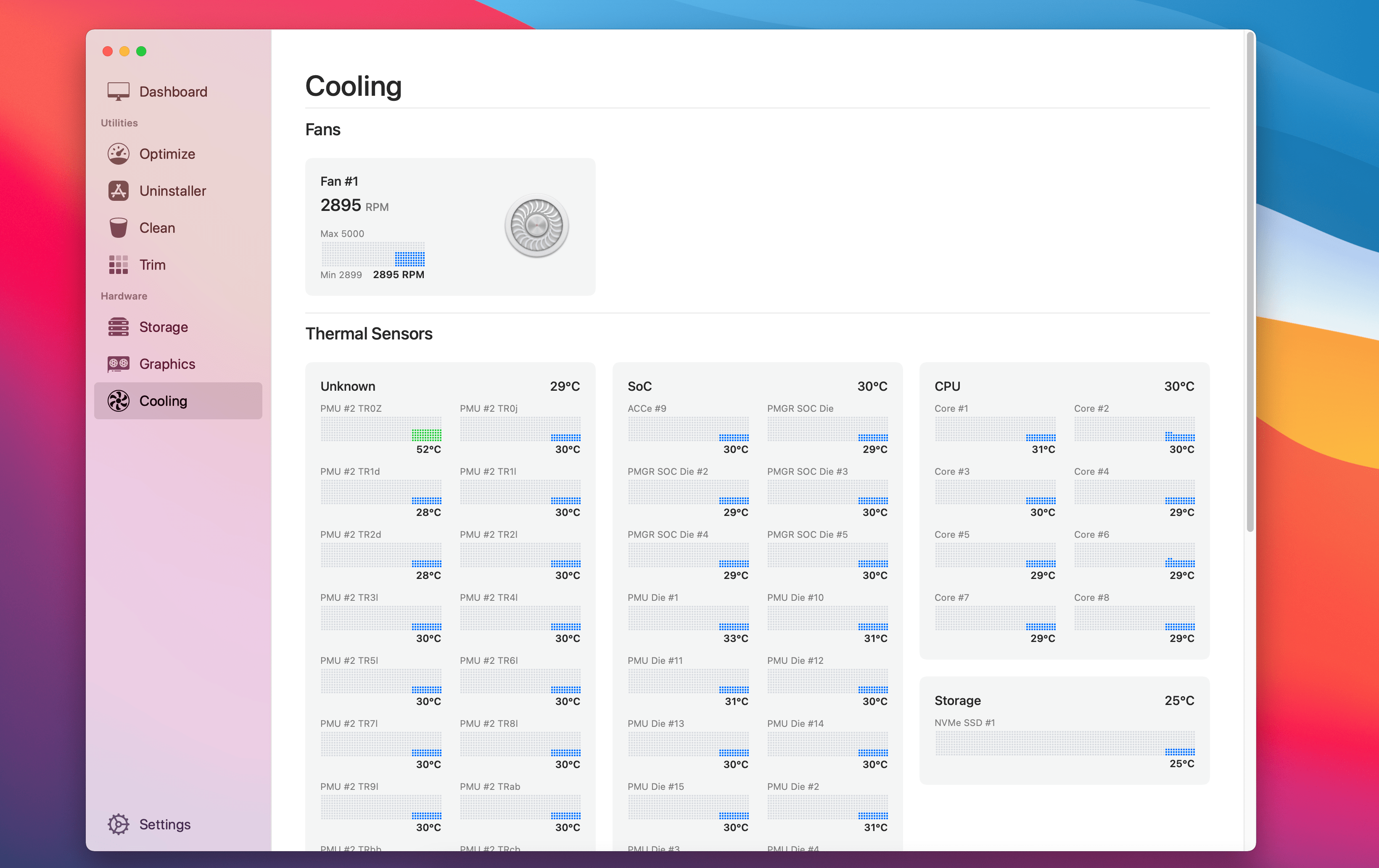 temperature monitor app for mac