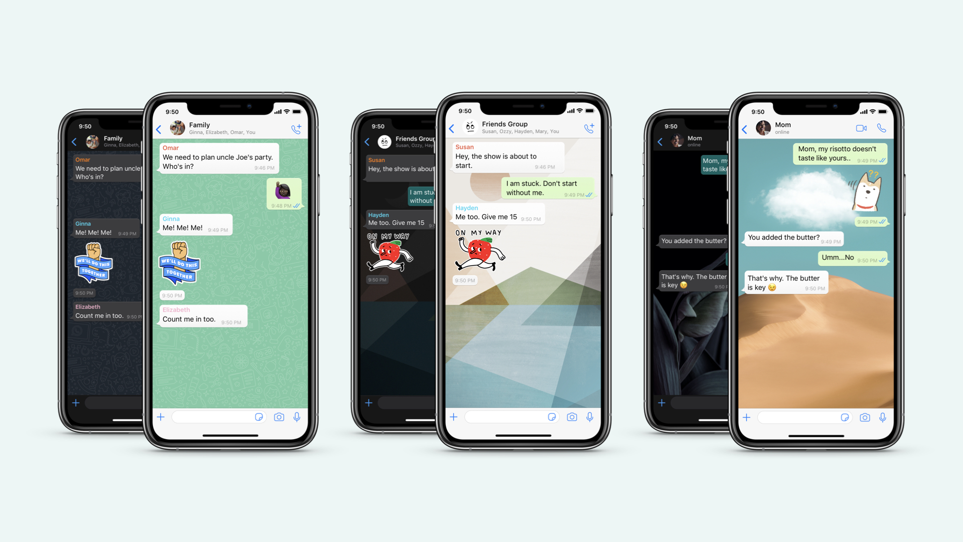 Whatsapp Ios Update Brings Custom Wallpapers For Individual Chats Sticker Search More 9to5mac