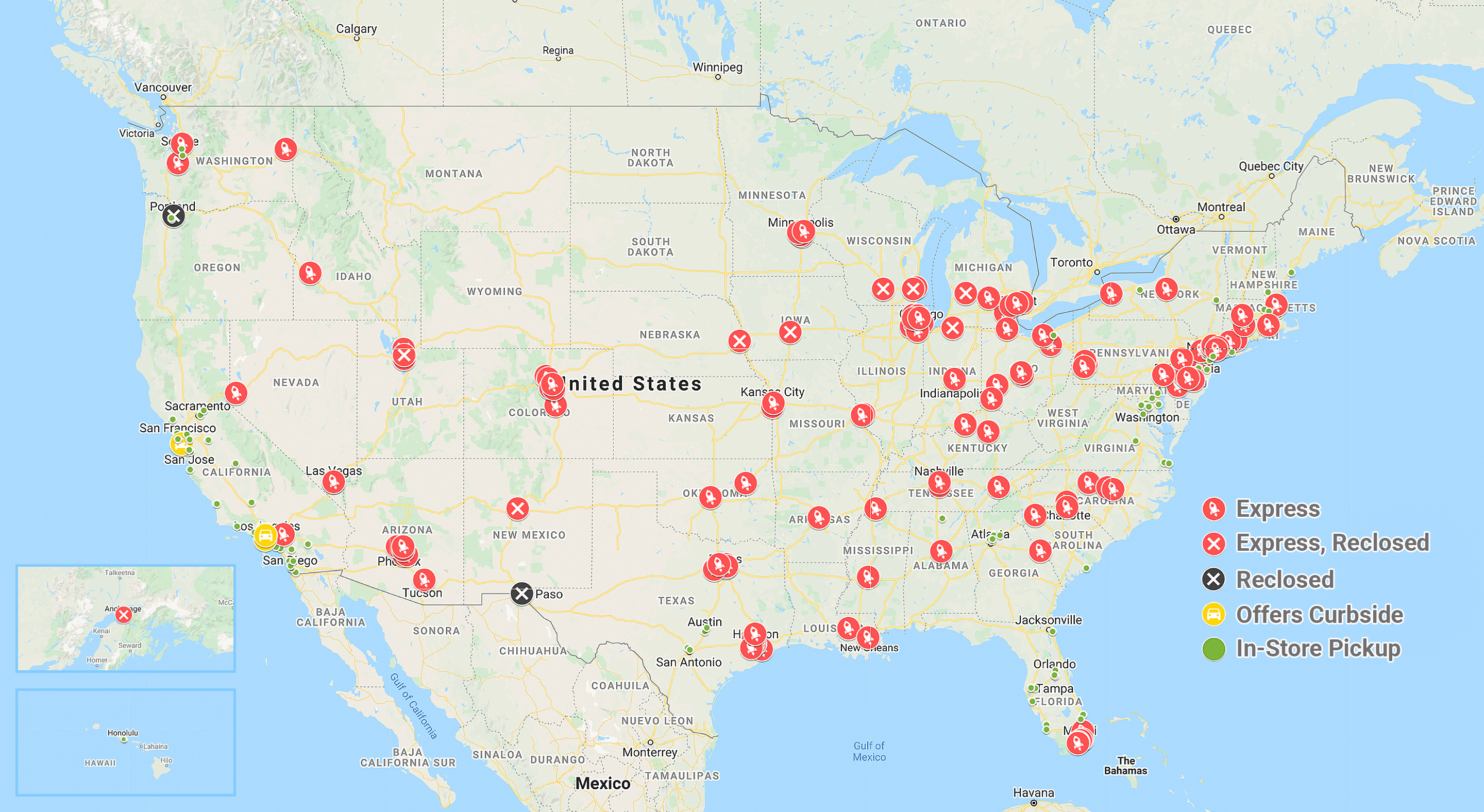 Following the Black Friday and Cyber Monday shopping weekend, 125 of 270 Apple retail stores in the US have switched to Express storefront pickups.
