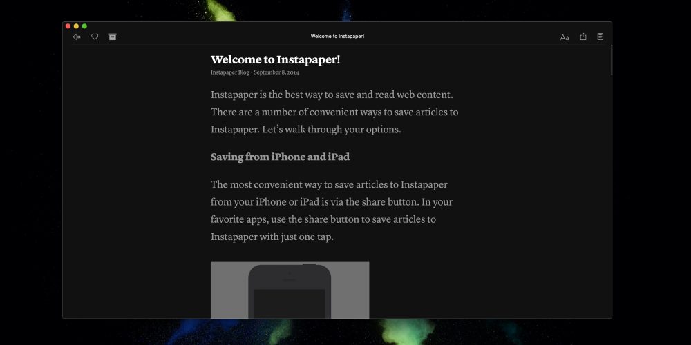 Instapaper Login With Mac App