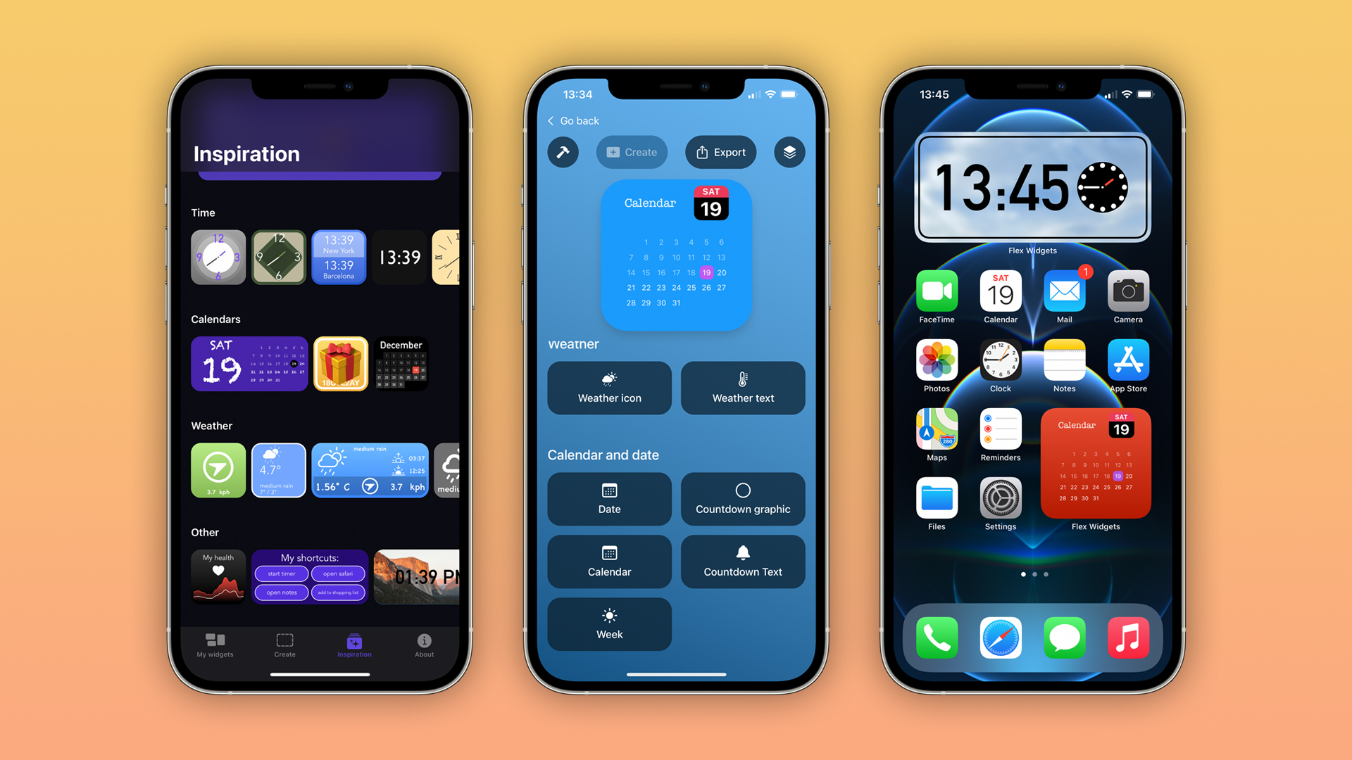 own widgets for the iOS home screen 