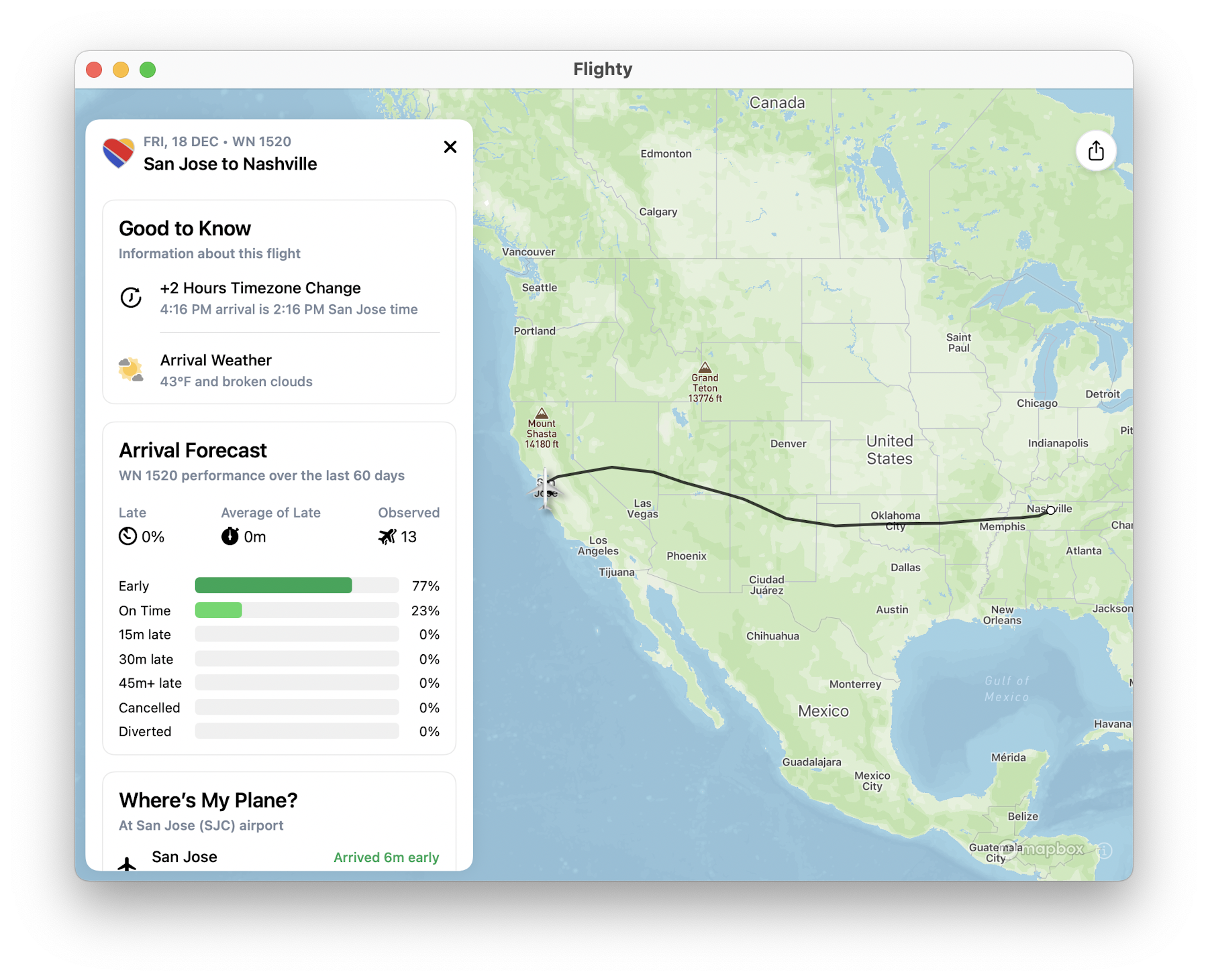 flight tracking software for mac
