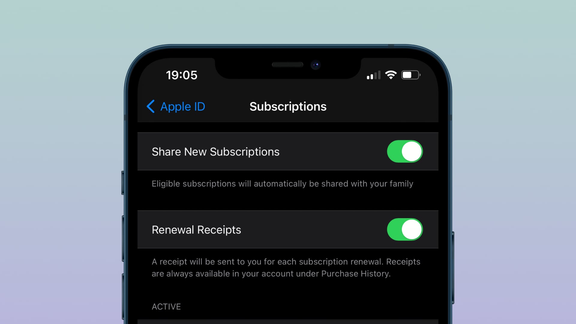 apple receipts app purchases