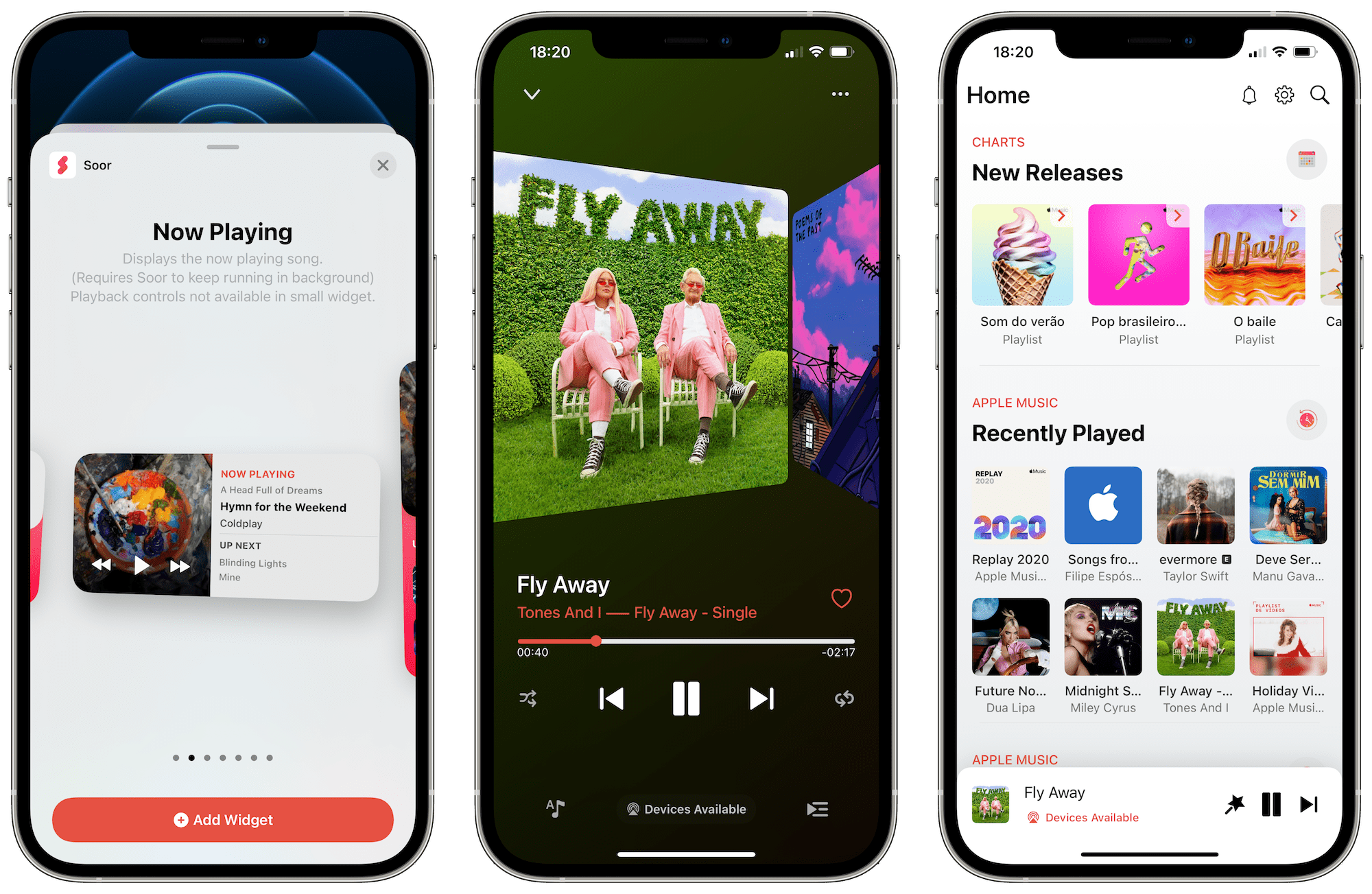 iphone music player app with itunes playlists