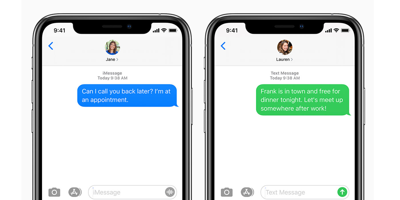 Text message and imessage at same time