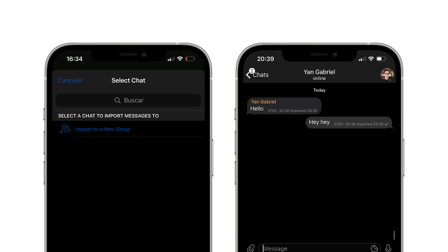Імпорт чатів Імпорт чатів