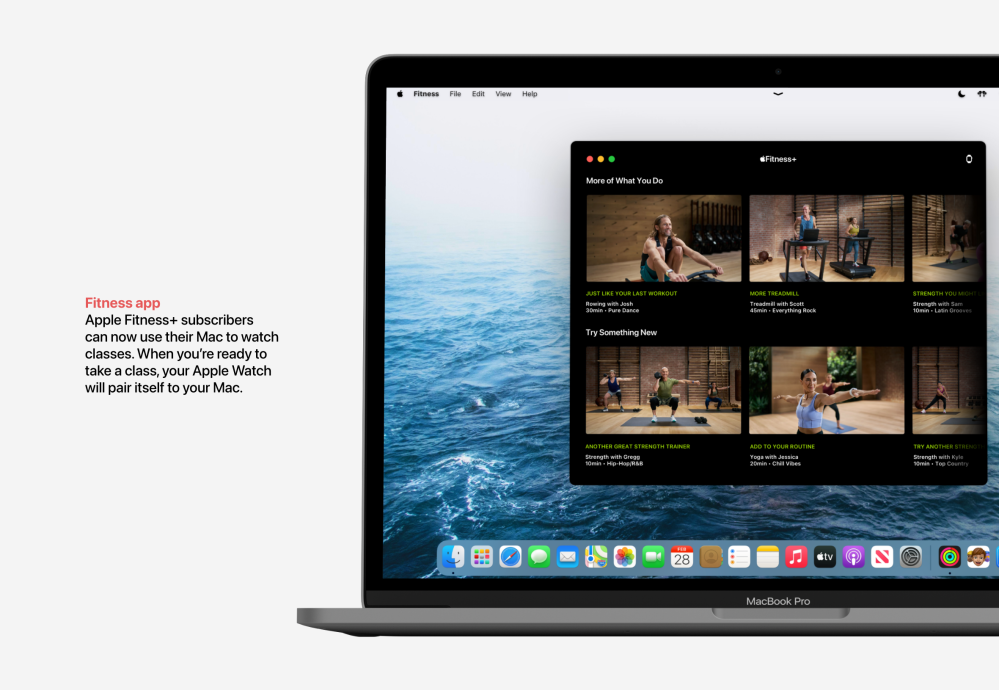 macOS Monterey Brings Apple Fitness+ to the Mac With AirPlay