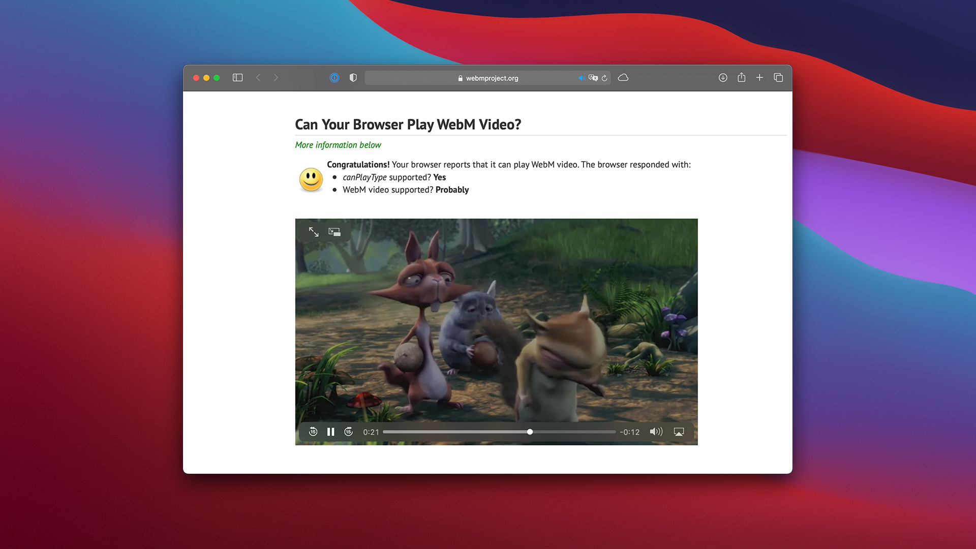 webm video player free download