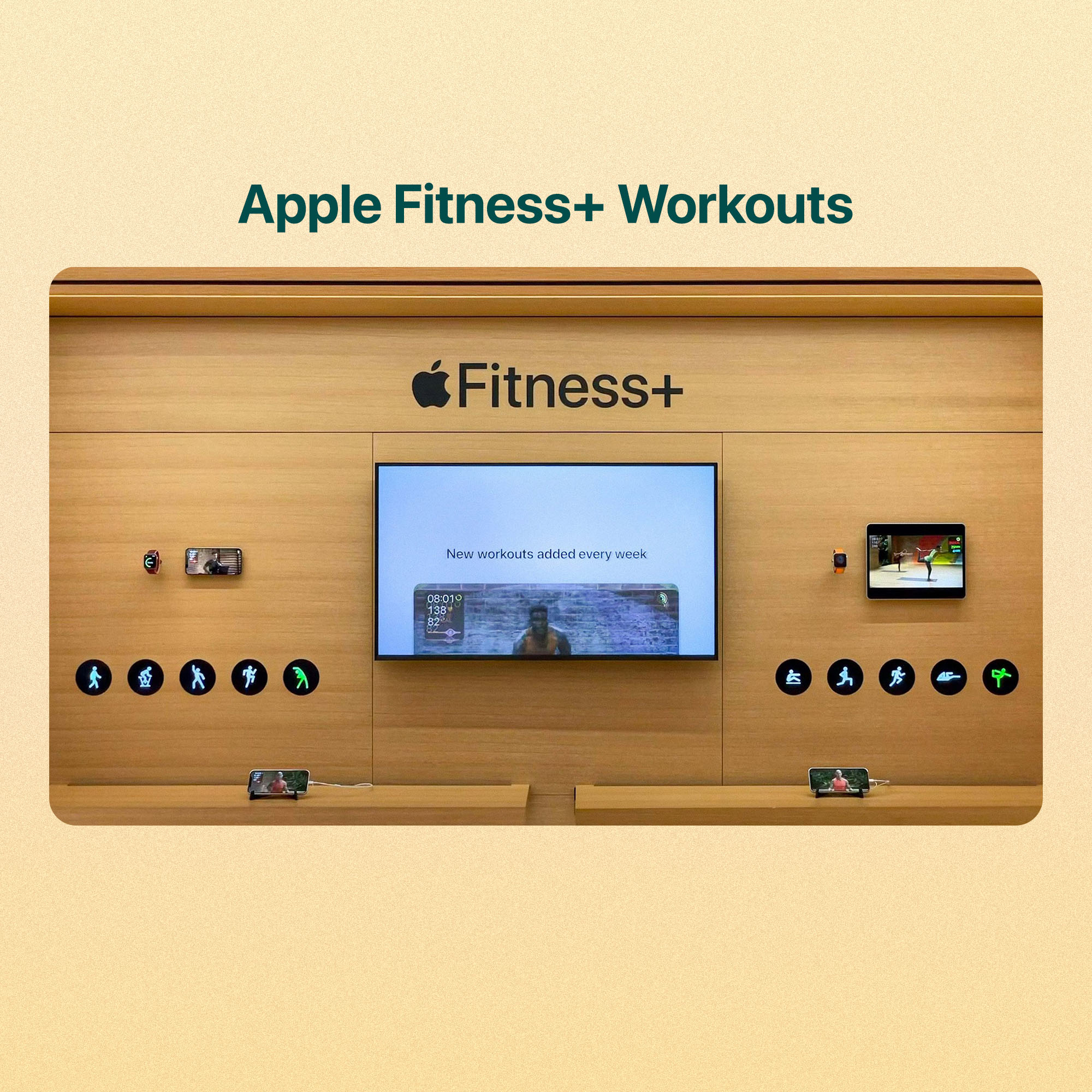 Apple Fitness+ Workouts Display