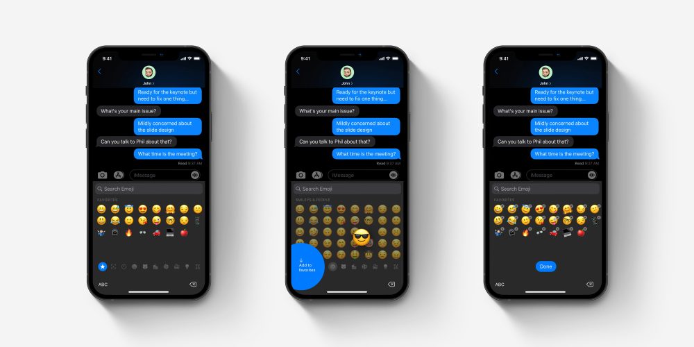 Concept The Natural Next Step For The Ios Emoji Keyboard After Search Is Favorites 9to5mac