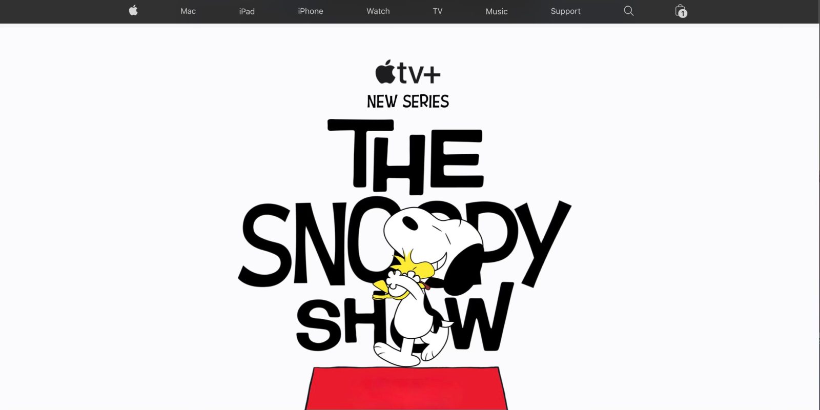 Tv Original The Snoopy Show Gets The Spotlight With Apple Com Homepage Takeover 9to5mac