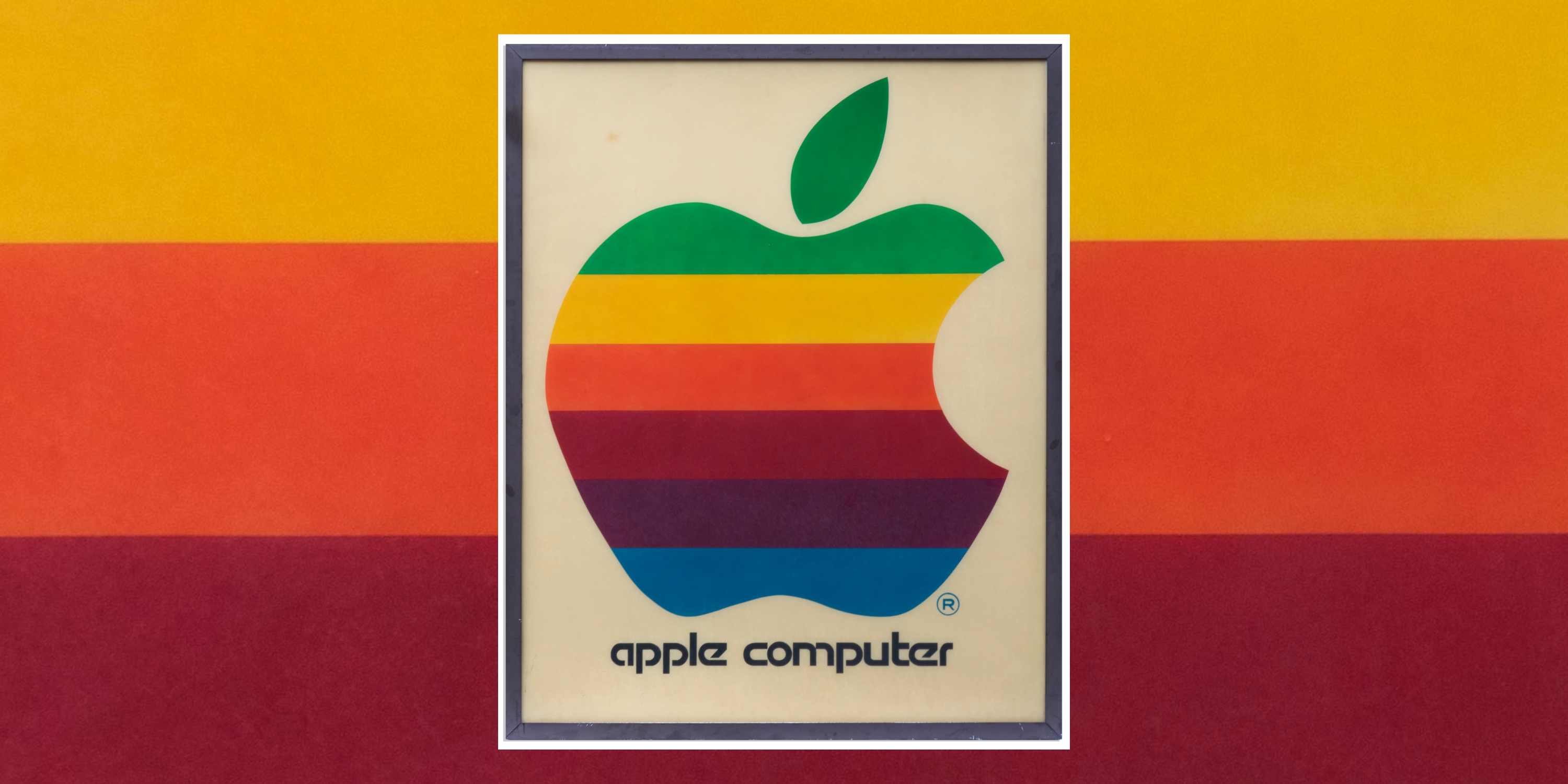 Original six-color Apple Computer sign hits auction block starting at 