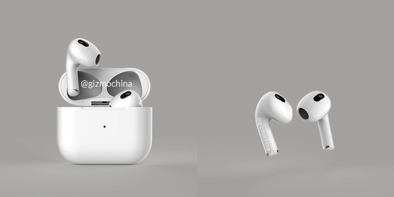 Claimed AirPods 3 renders